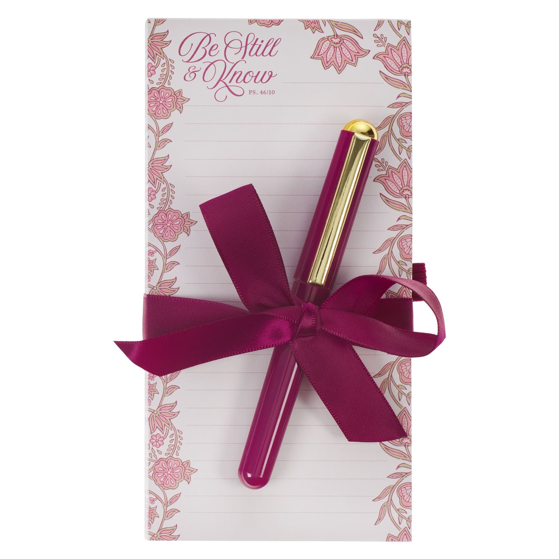 Magnetic Notepad w/pen Be Still Ps 46:10 - 1