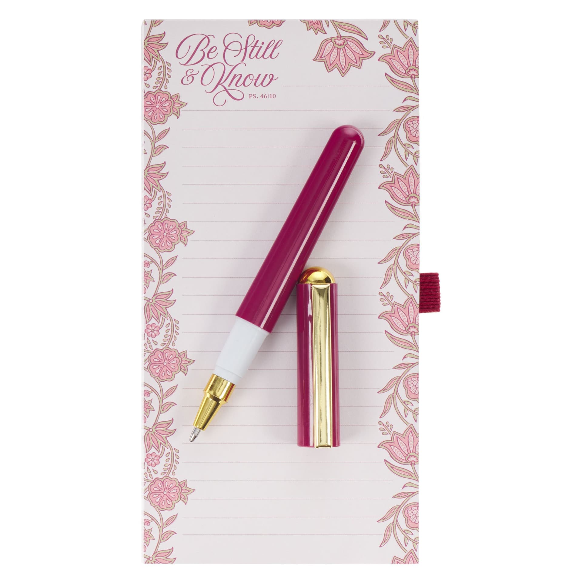 Magnetic Notepad w/pen Be Still Ps 46:10 - 3