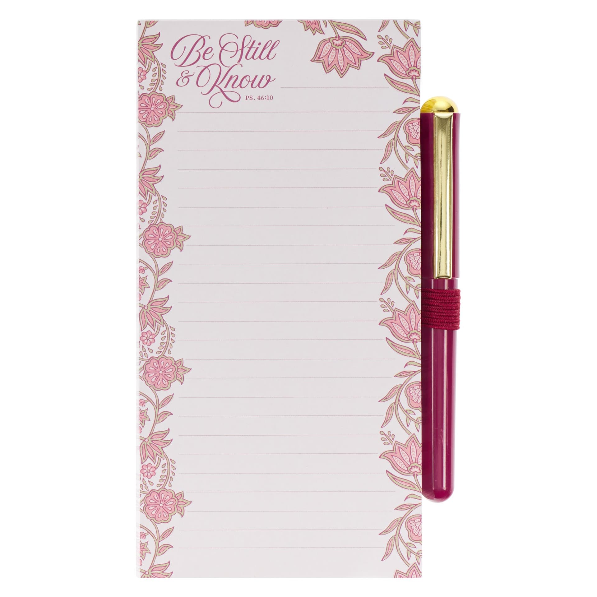 Magnetic Notepad w/pen Be Still Ps 46:10 - 5