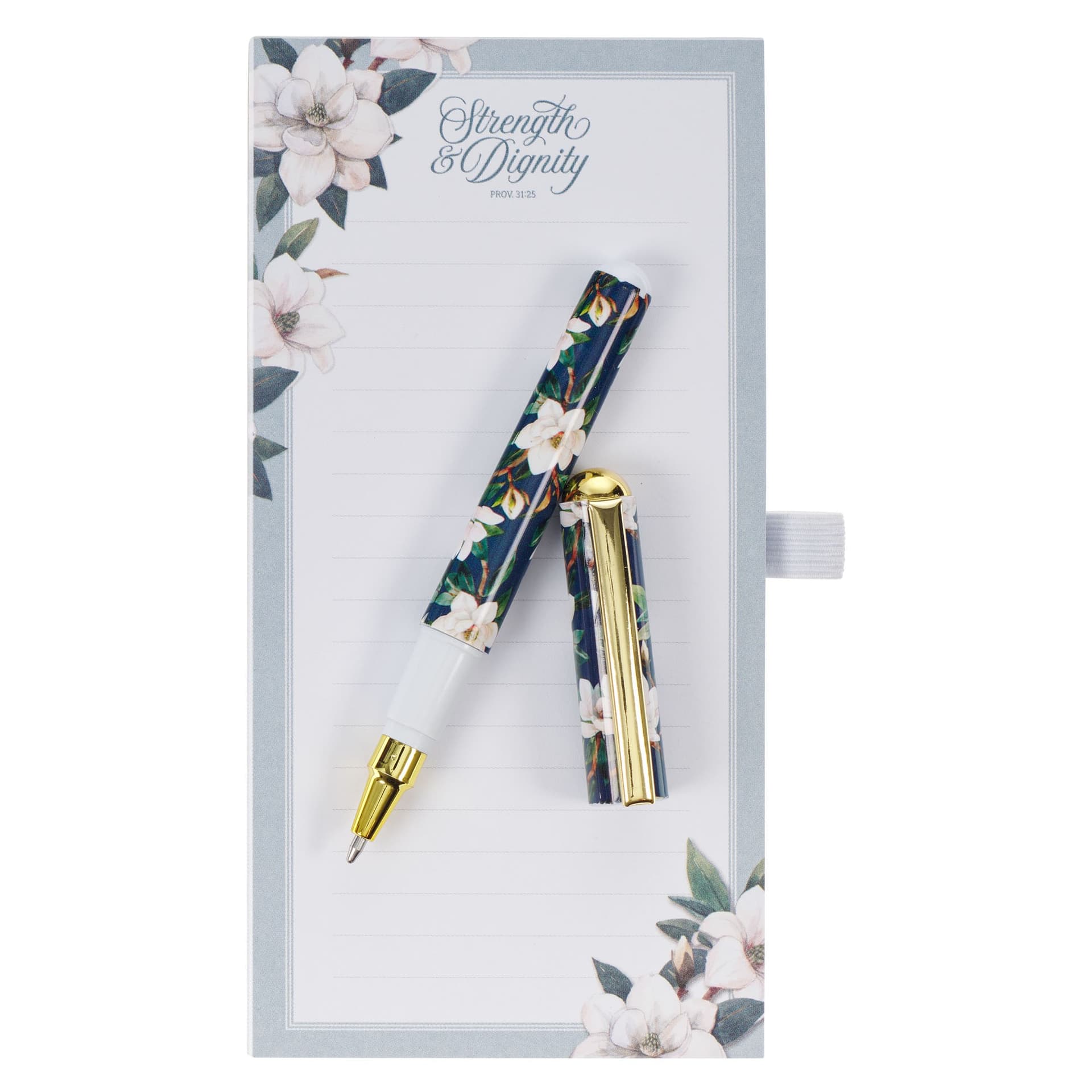 Magnetic Notepad w/pen Strength & Dignity Prov 31:25 - 3
