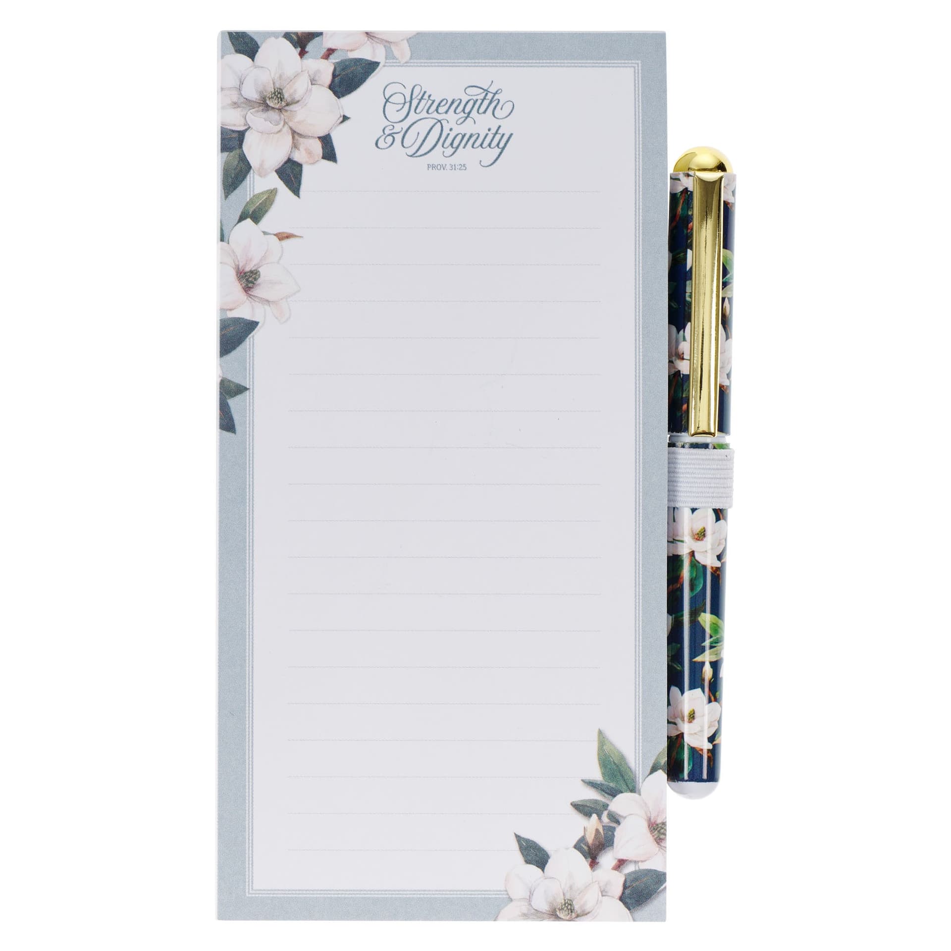 Magnetic Notepad w/pen Strength & Dignity Prov 31:25 - 5