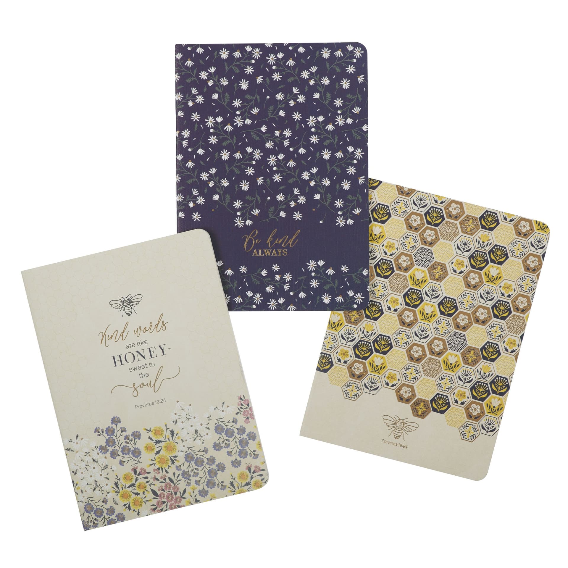 Notebook Set 3 pc Kind Words Prov 16:24 - 3