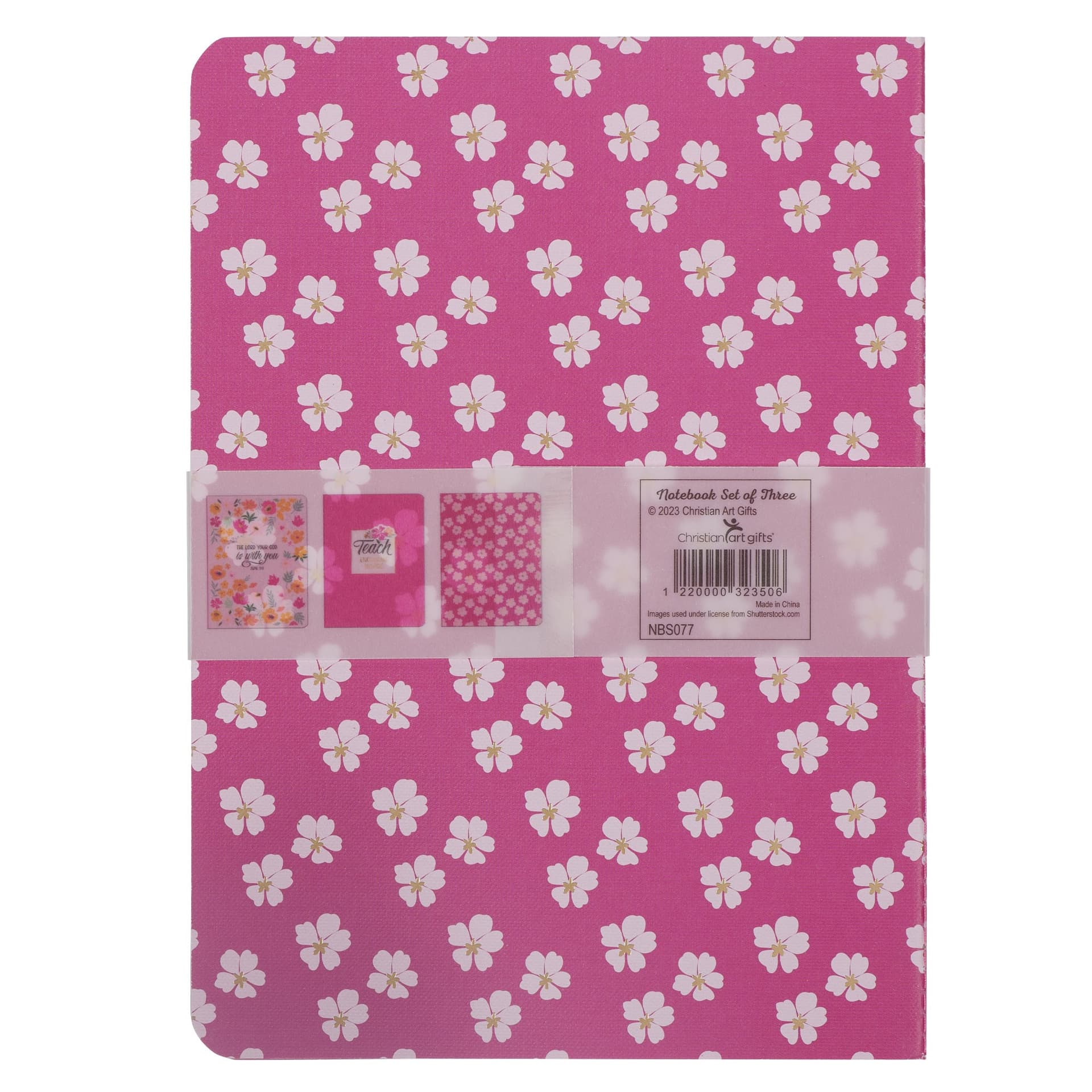 Notebook Set 3 pc God Is With You Zeph 3:17 - 2