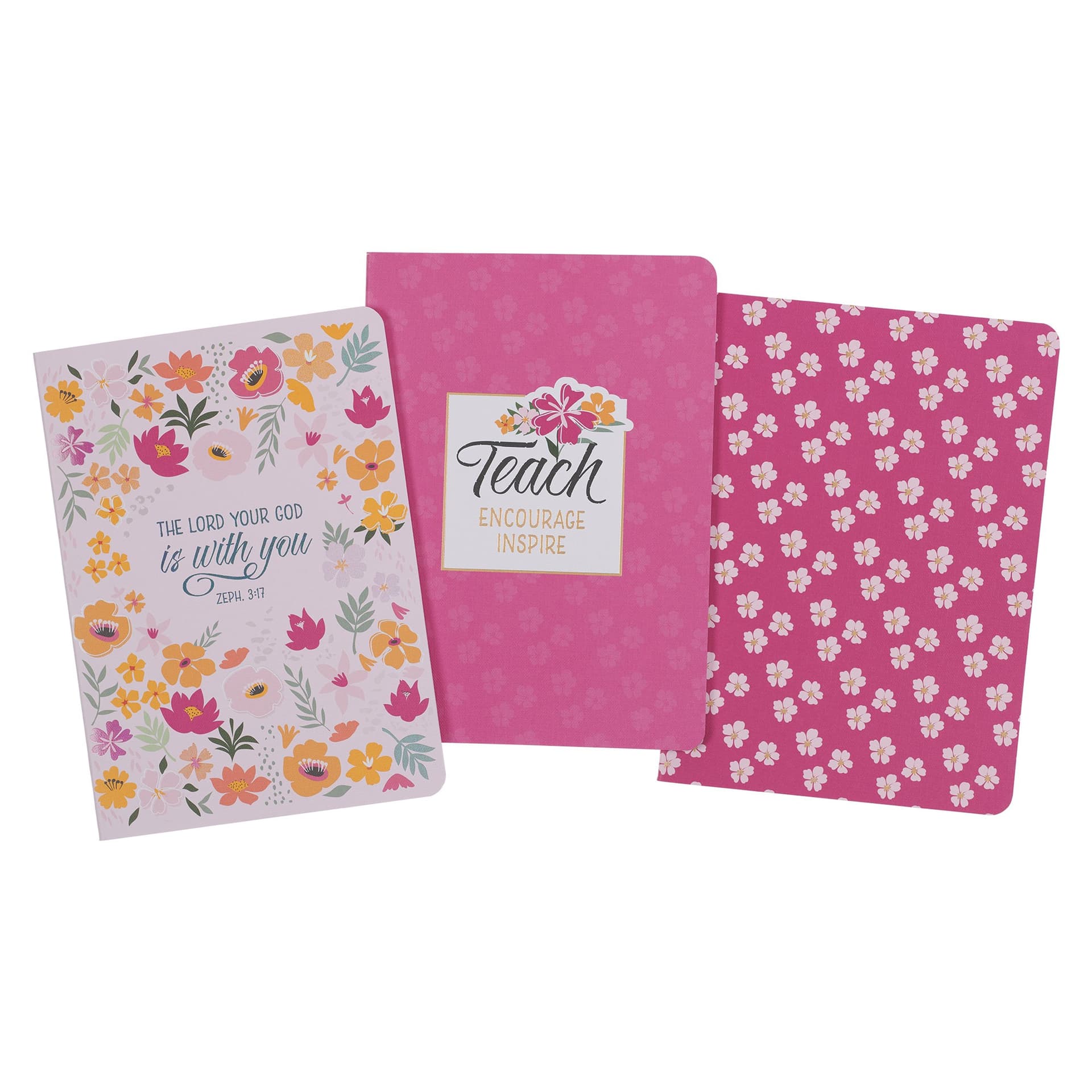 Notebook Set 3 pc God Is With You Zeph 3:17 - 3