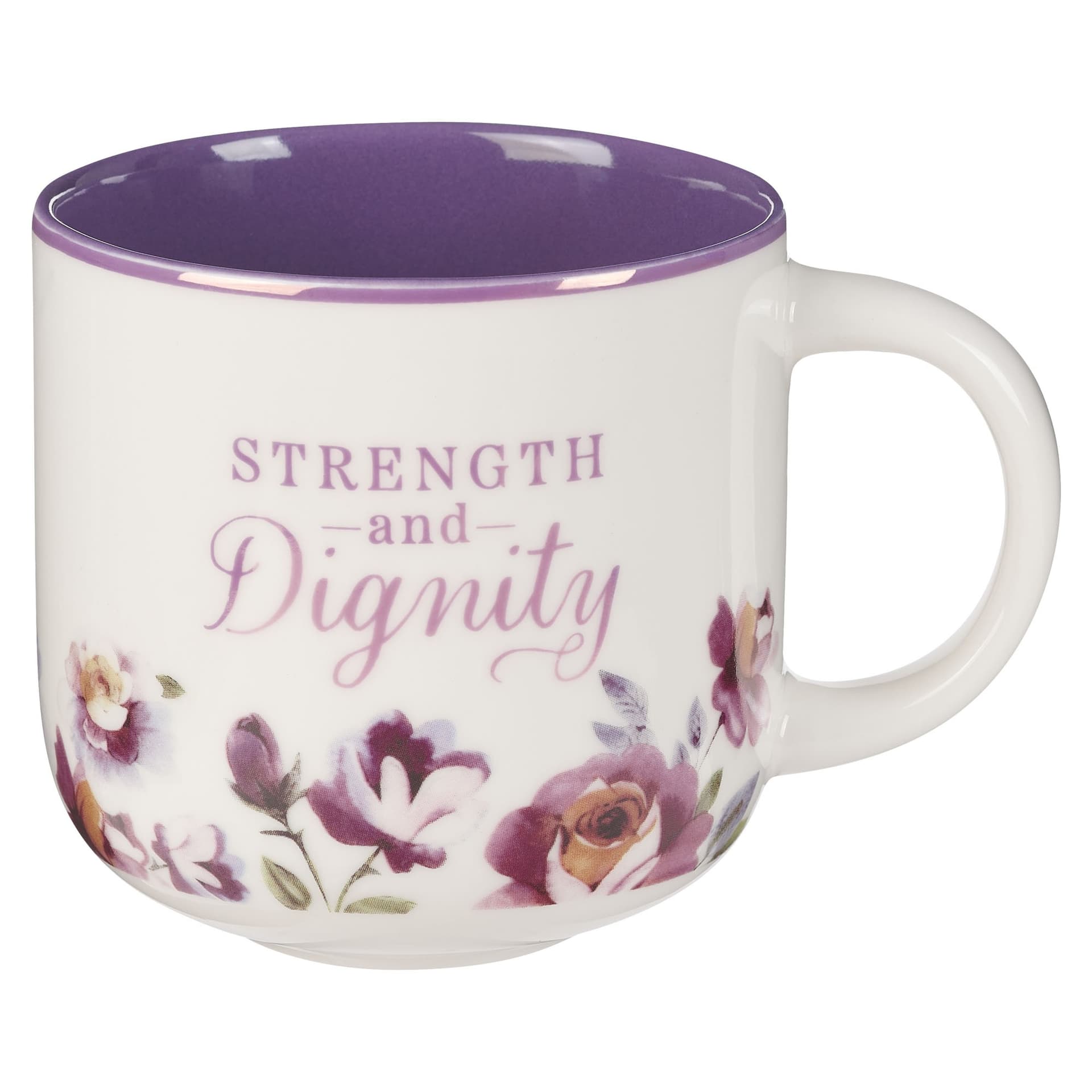 Mug Purple Strength and Dignity Prov 31:25 - 1