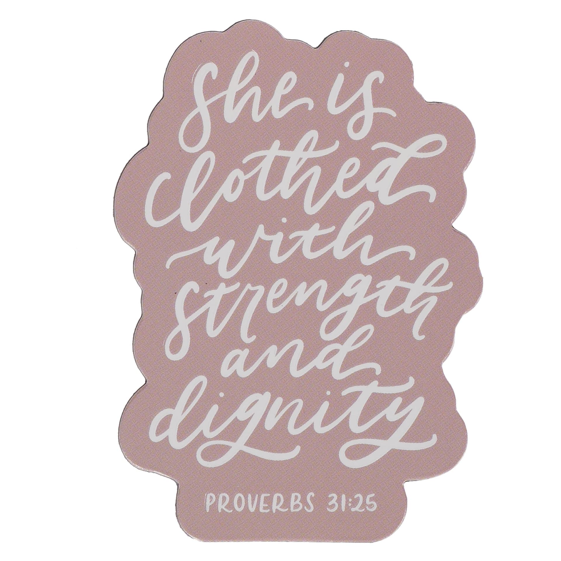 Magnet Pink Strength & Dignity Prov 31:25 - 1