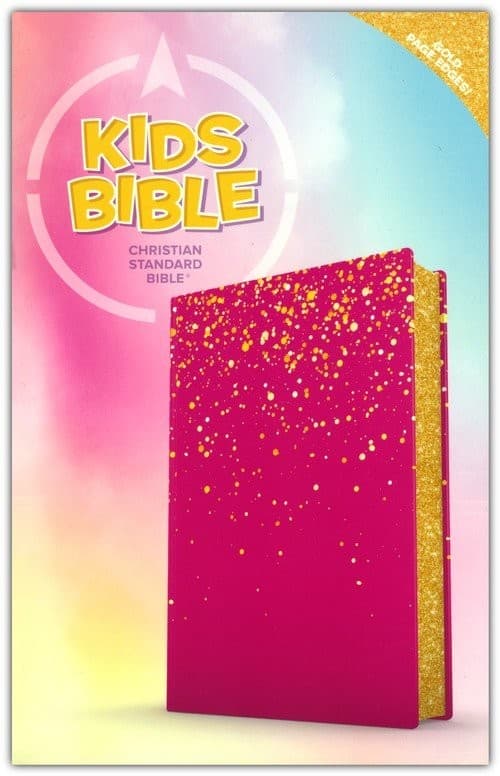 CSB Kids Bible Pink LeatherTouch Large Print - 1