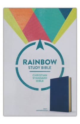 CSB Rainbow Study Bible Navy LeatherTouch thumbnail 1