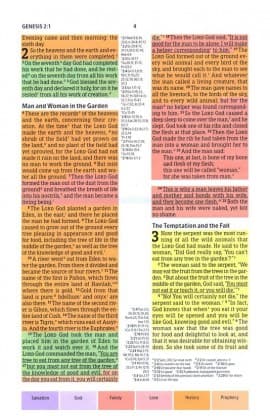 CSB Rainbow Study Bible Navy LeatherTouch thumbnail 5