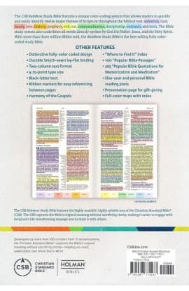 CSB Rainbow Study Bible Navy LeatherTouch thumbnail 9