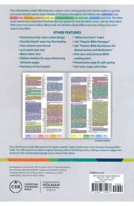 CSB Rainbow Study Bible Navy LeatherTouch thumbnail 10