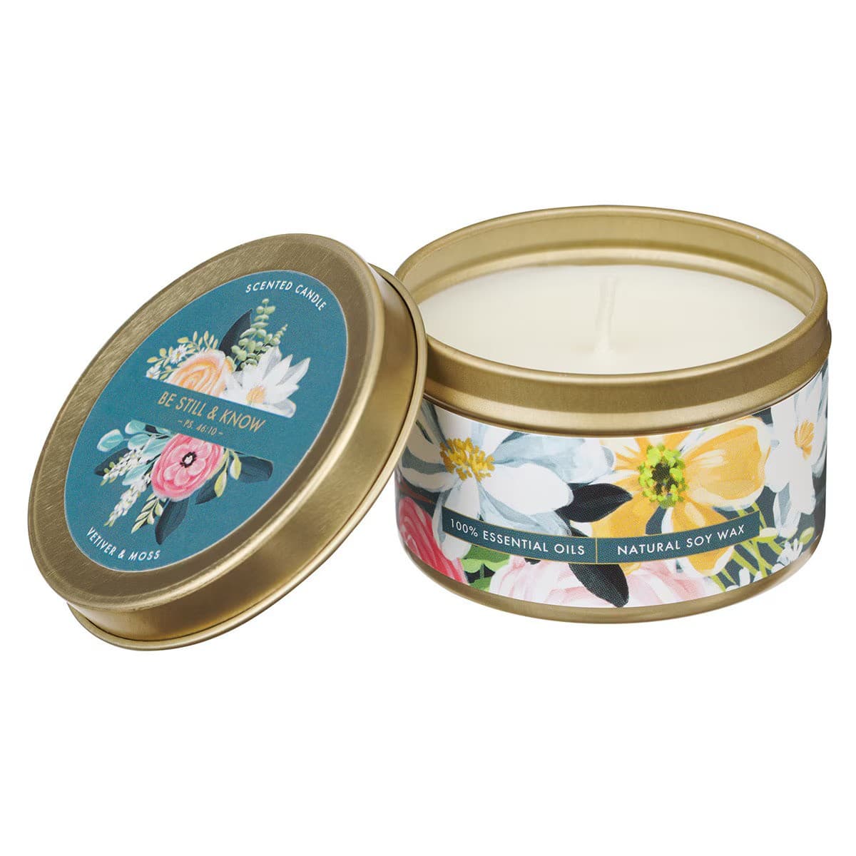 Be Still and Know Vetiver and Moss Candle in a Tin - 3