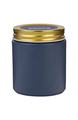 Glass Candle Screw Top Lid Navy Strong & Courageous thumbnail 2