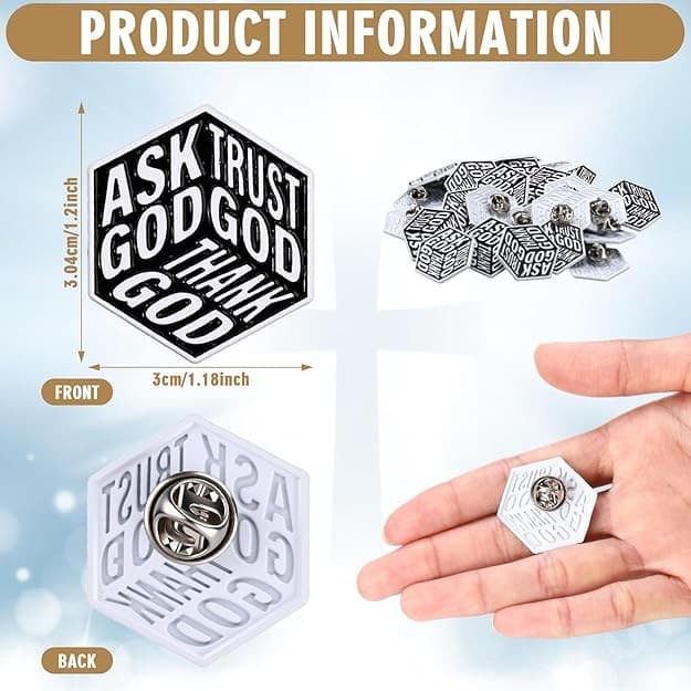 ASK GOD METAL PIN CUBE - 2