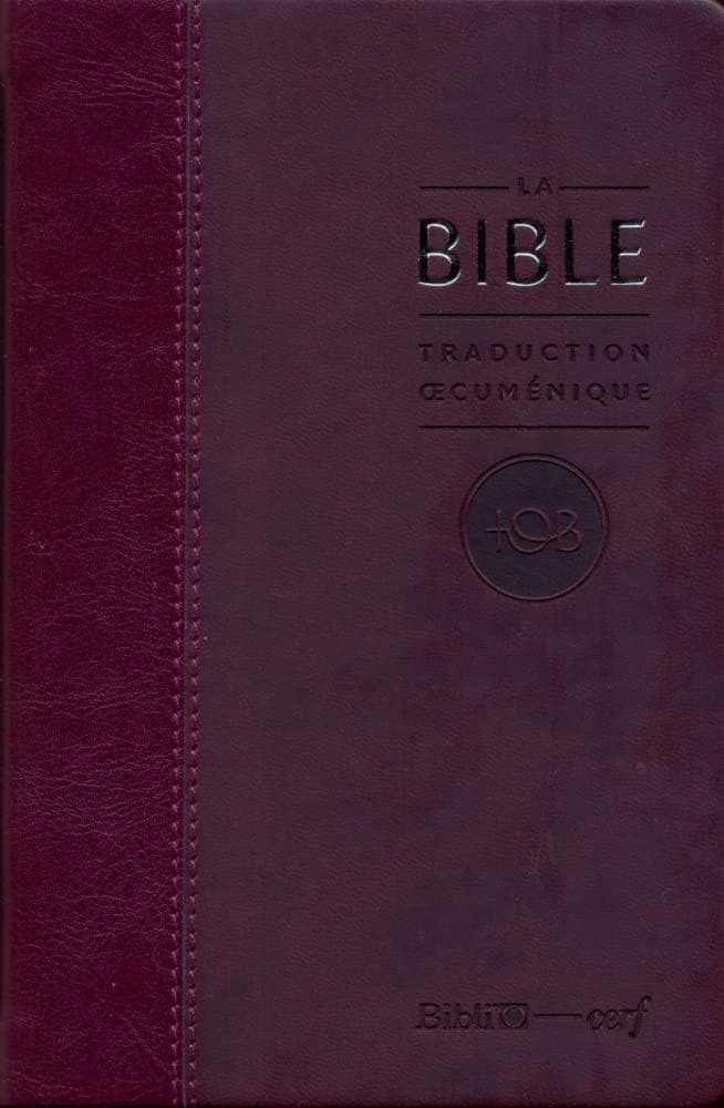 LA BIBLE TOB SB1362 RELIURE SEMI RIGIDE COUVERTURE - 1