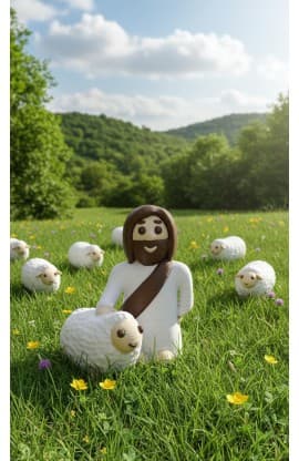 THE GOOD SHEPHERD FIGURINE thumbnail 5