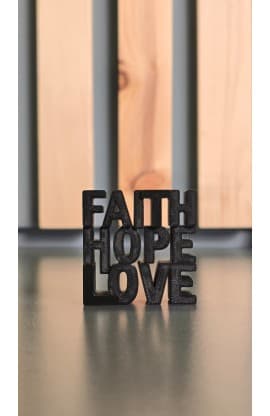 FAITH HOPE LOVE WORD ART thumbnail 1