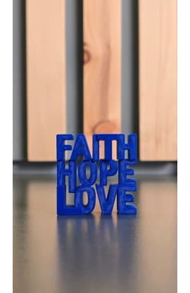 FAITH HOPE LOVE WORD ART thumbnail 2