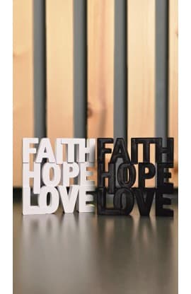 FAITH HOPE LOVE WPRD ART LARGE thumbnail 3
