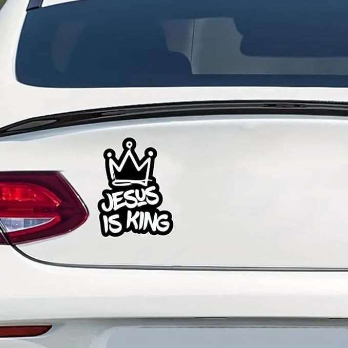 JESUS IS KING STICKER - 5