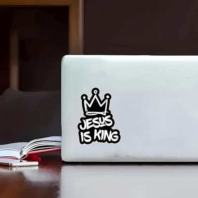 JESUS IS KING STICKER - 3