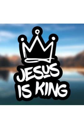 JESUS IS KING STICKER thumbnail 1
