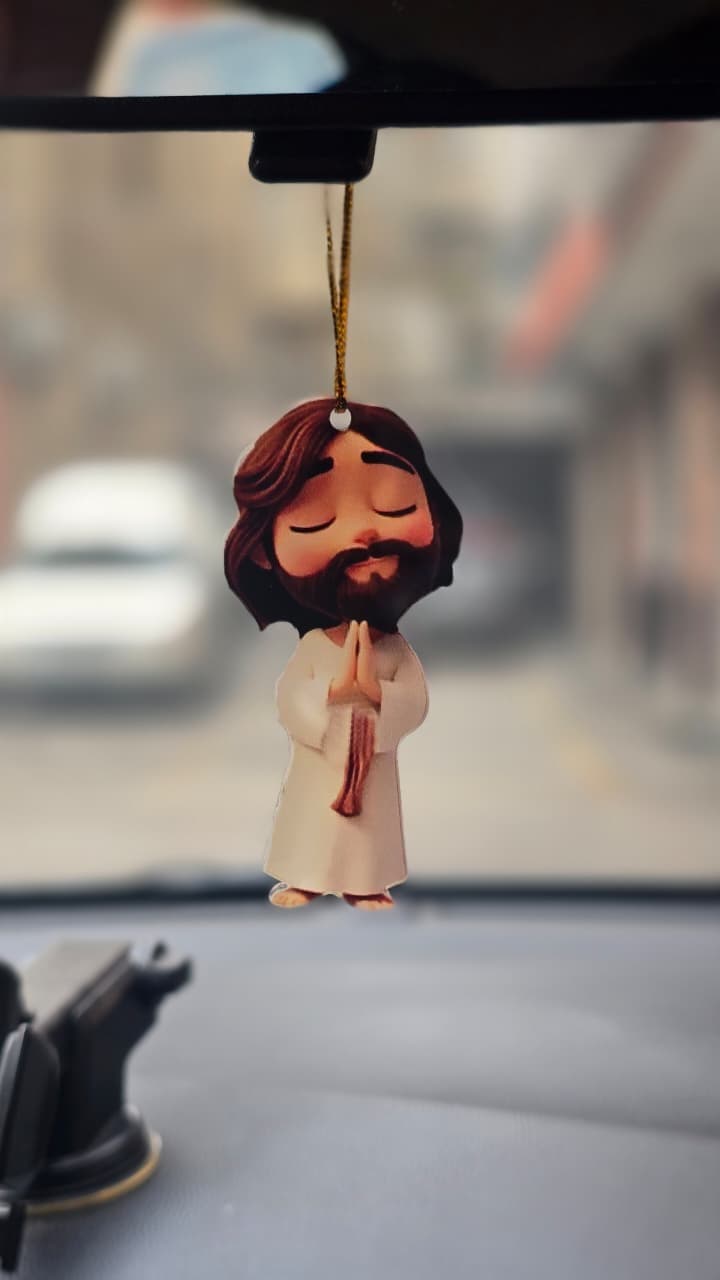 JESUS PRAYING HAND PLEXI HANGING