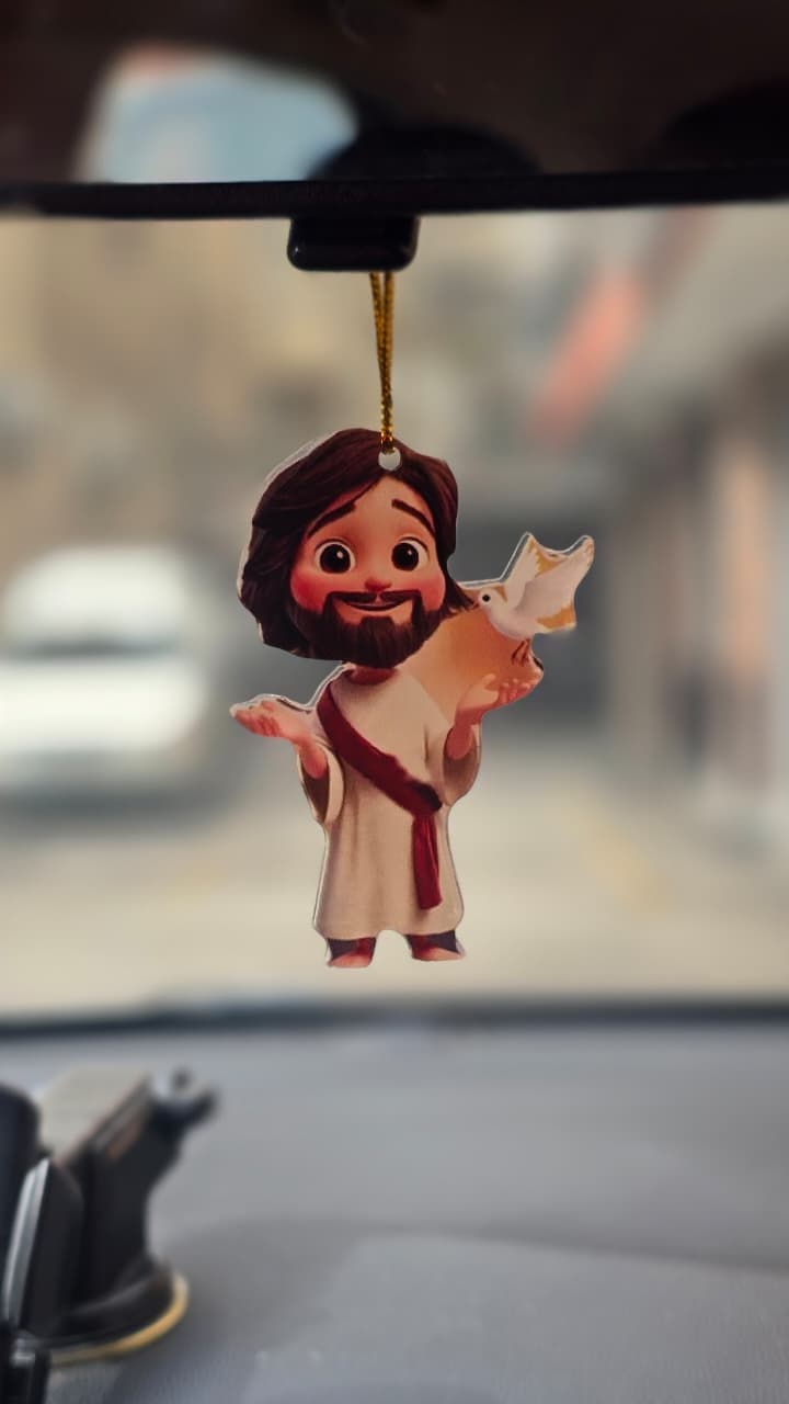 JESUS DOVE PLEXI HANGING