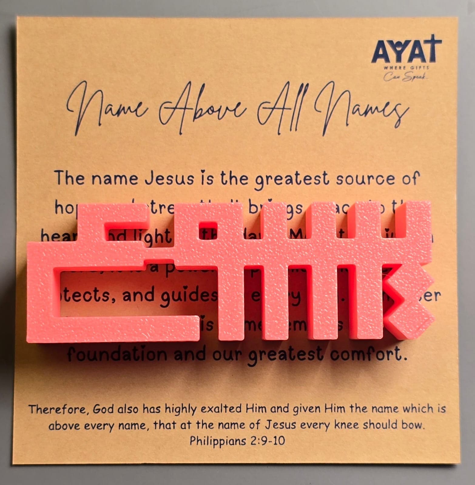 NAME ABOVE ALL NAMES JESUS WORD ART - 4