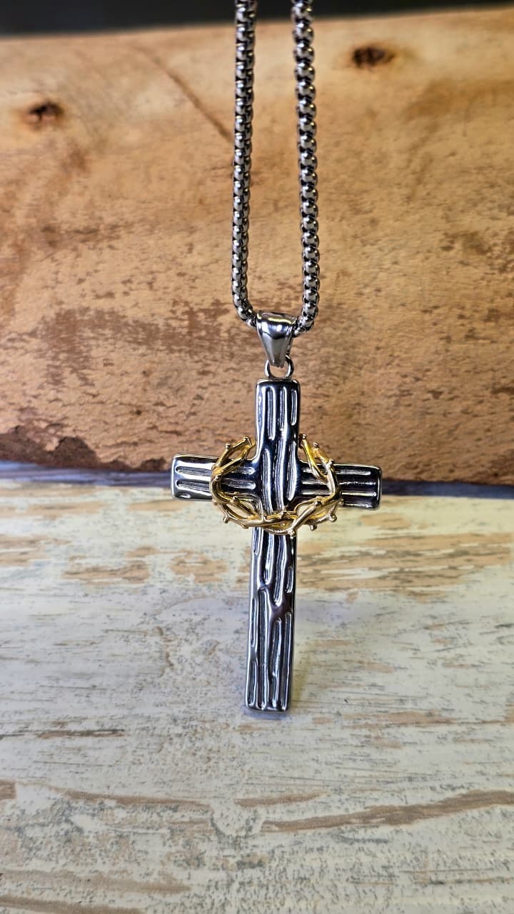 CROWN CROSS NECKLACE