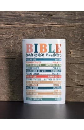 BIBLE EMERGENCY NUMBERS STICKER thumbnail 1
