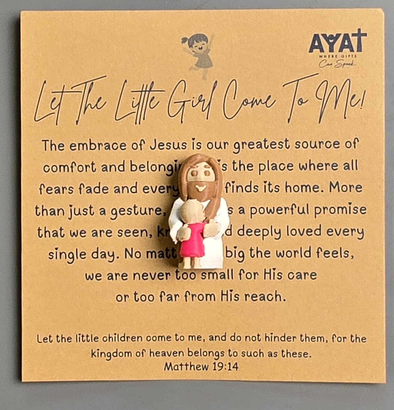 LET THE LITTLE GIRL COME TO ME MINI FIGURINE - 4