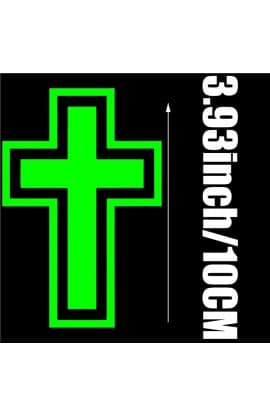 GLOW IN THE DARK CROSS STICKER thumbnail 3