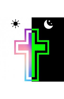 GLOW IN THE DARK CROSS STICKER thumbnail 2
