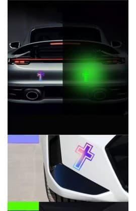 GLOW IN THE DARK CROSS STICKER thumbnail 5