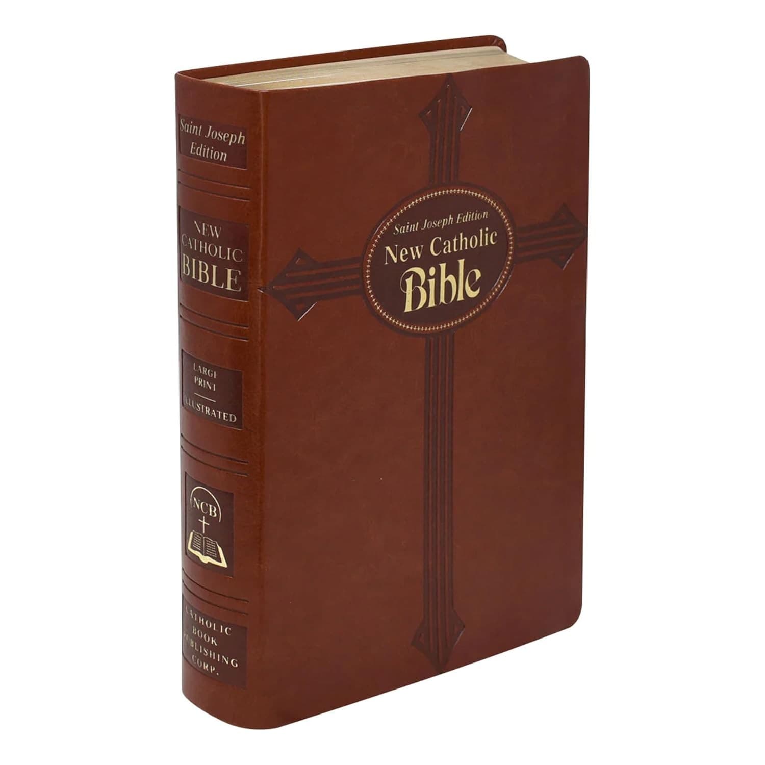 THE NEW CATHOLIC BIBLE LARGE TYPE EDITION BROWN - 3