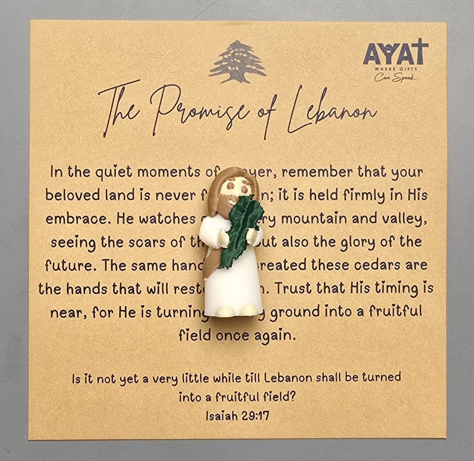 THE PROMISE OF LEBANON MINI FIGURINE - 4