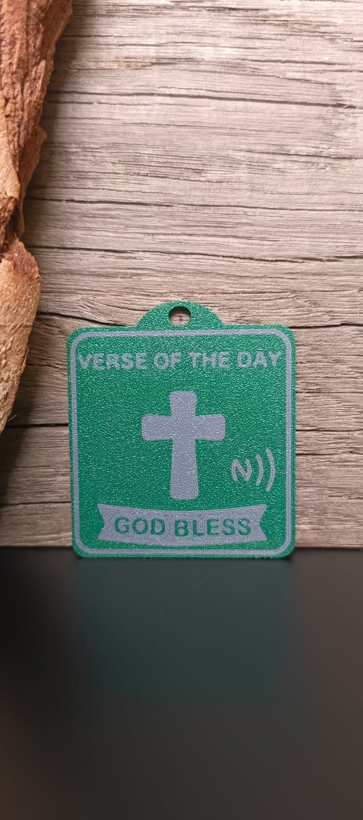 NFC TAG DARK GREEN FR/EN - 2
