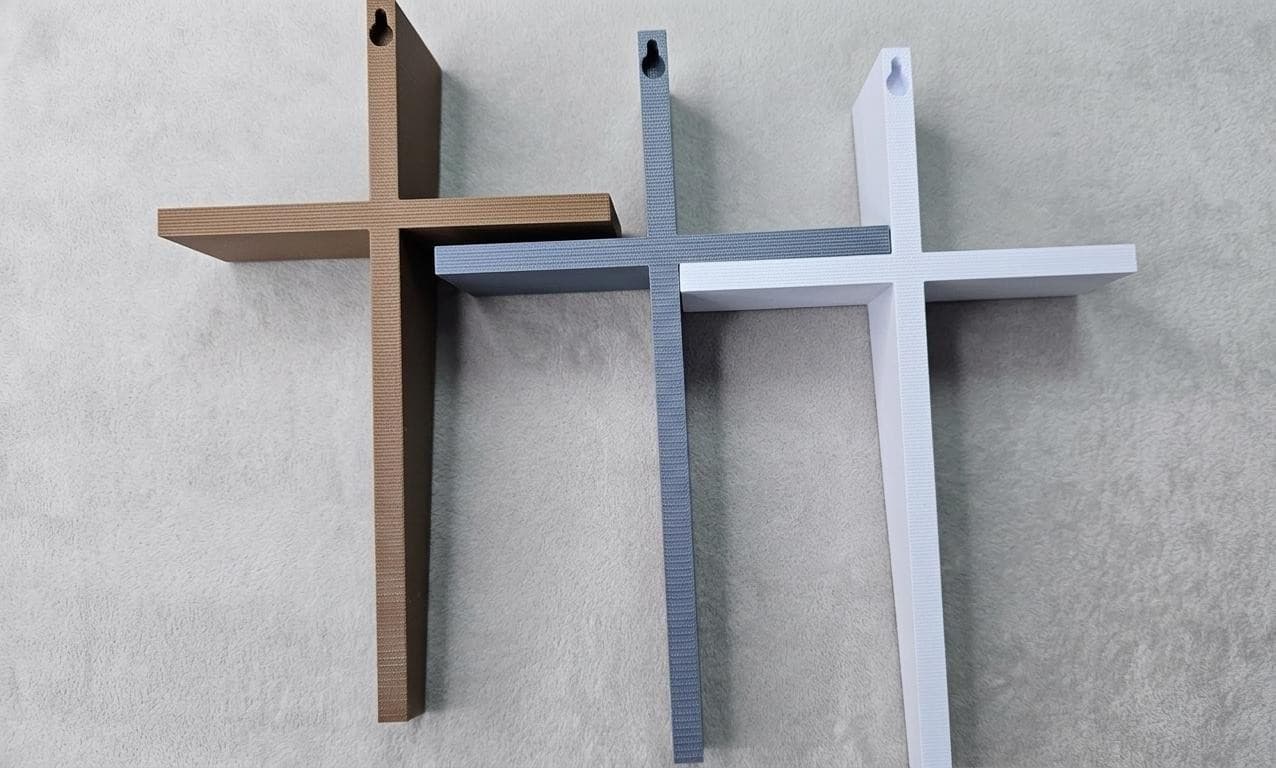 TAPERED CROSS GREY 25CM - 4