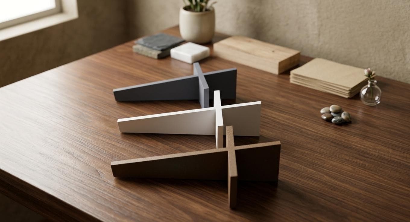 TAPERED CROSS WHITE 25CM - 3