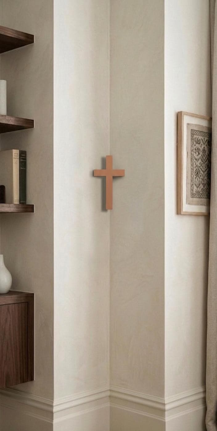 CORNER CROSS BROWN 10CM - 1