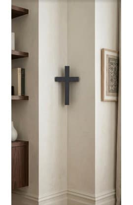 CORNER CROSS GREY 20CM thumbnail 1