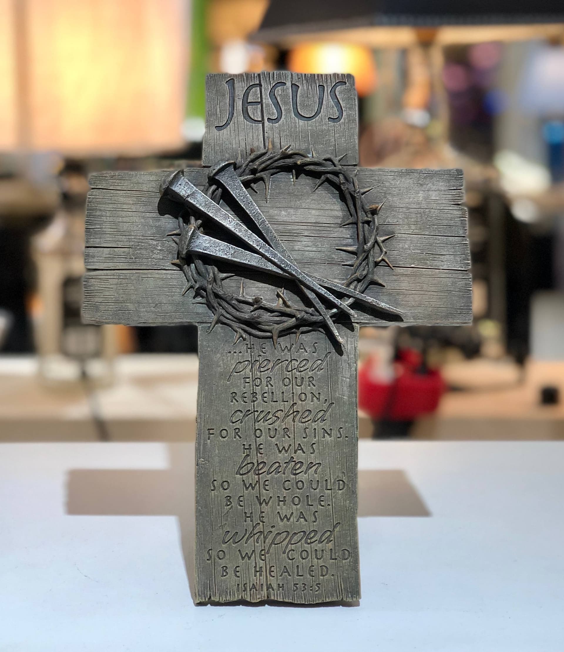 CROWN OF THORNS DESKTOP CROSS - 1