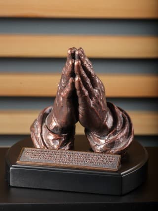 Sculpture Moments Of Faith Praying Hands - 1