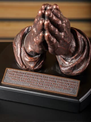 Sculpture Moments Of Faith Praying Hands - 3