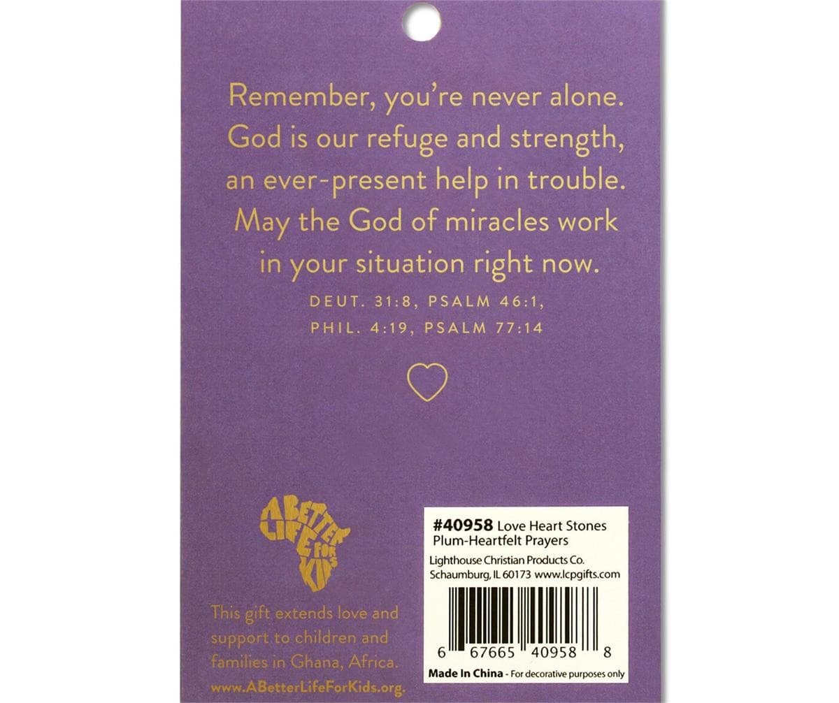 HEART STONE CARD HEARTFELT PRAYERS - 3
