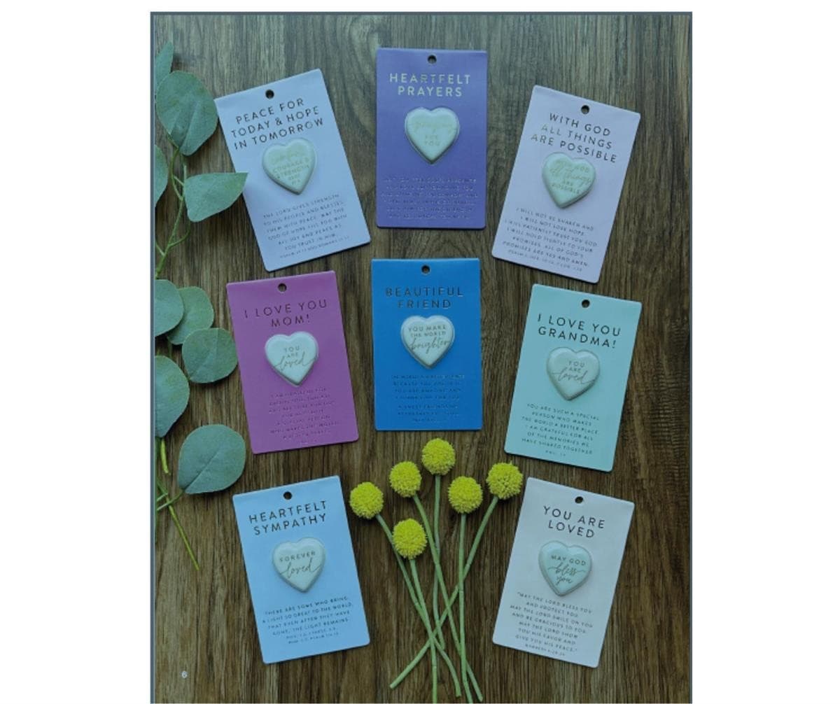 HEART STONE CARD HEARTFELT PRAYERS - 4