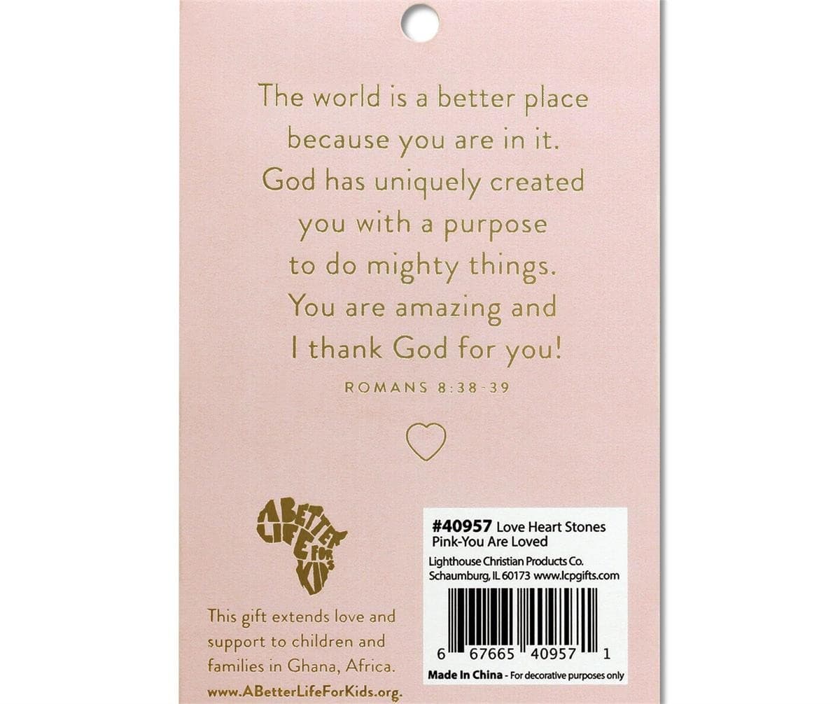 HEART STONE CARD YOU ARE LOVED - 3