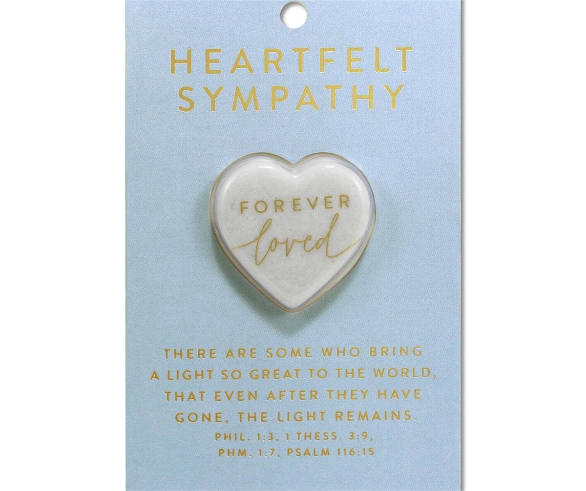 HEART STONE CARD HEARTFELT SYMPATHY - 1