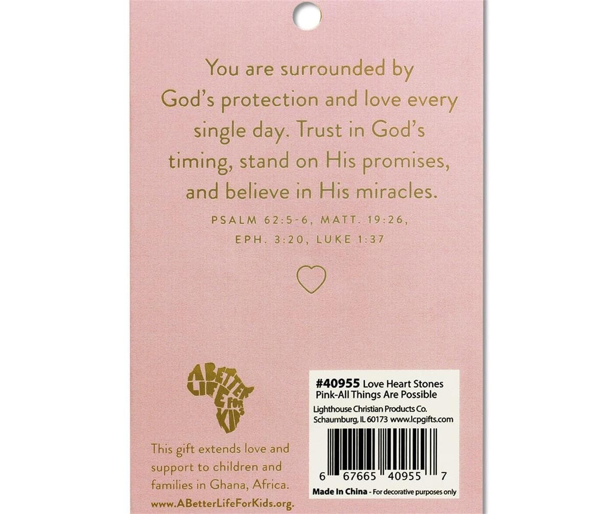 HEART STONE CARD WITH GOD ALL THINGS - 3